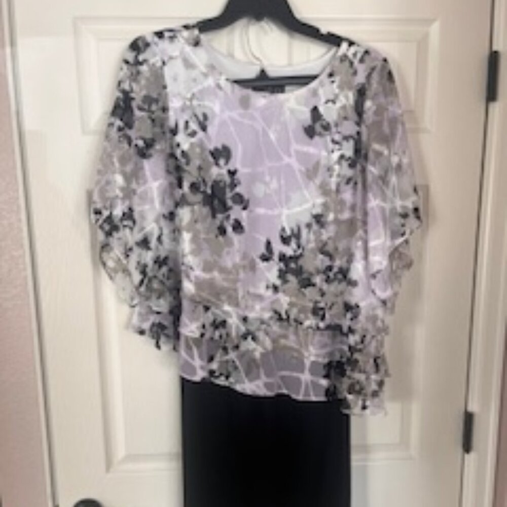 Evening Chiffon Blouse and plazzo pants